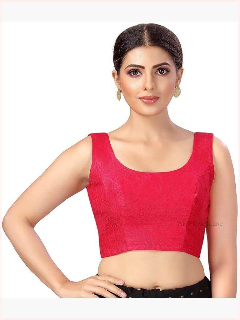 Designer Party Wear Bollywood Choli Top Sari Blouse, Silk, Embroidery